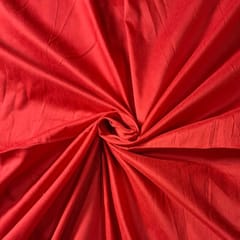 Dark Orange Color Cotton Silk Fabric (N24)