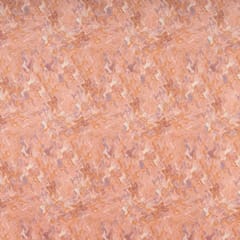 Peach Colour High Quality Velvet with Marble Finish Printed Fabric