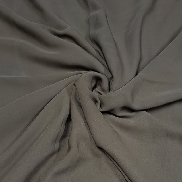 Mouse Colour Triple Georgette Fabric (N253D)