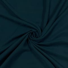 Peacock Blue Color Cross Georgette Fabric (N66)