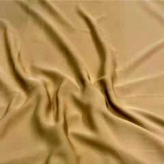 Dark Gold Color Heavy Georgette Fabric (N110)
