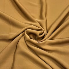 Dark Gold Color Heavy Georgette Fabric (N110)