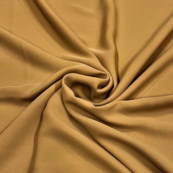 Dark Gold Color Heavy Georgette Fabric (N110)
