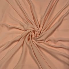 Light Peach Color Heavy Georgette Fabric (N118)