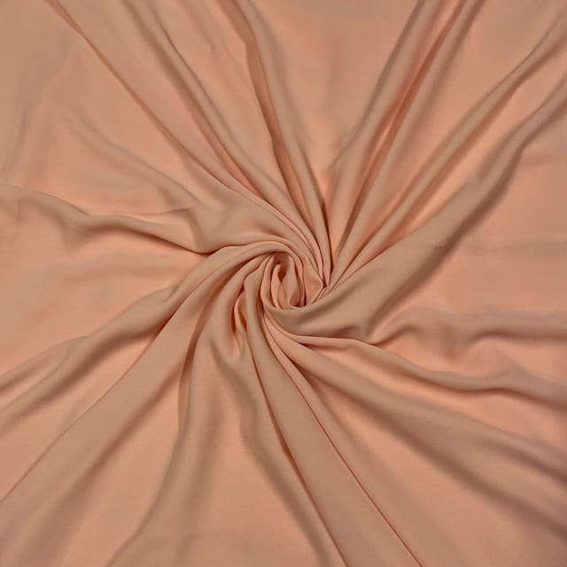 Light Peach Color Heavy Georgette Fabric (N118)