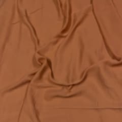 Dark Peach Color Heavy Georgette Fabric (N120)