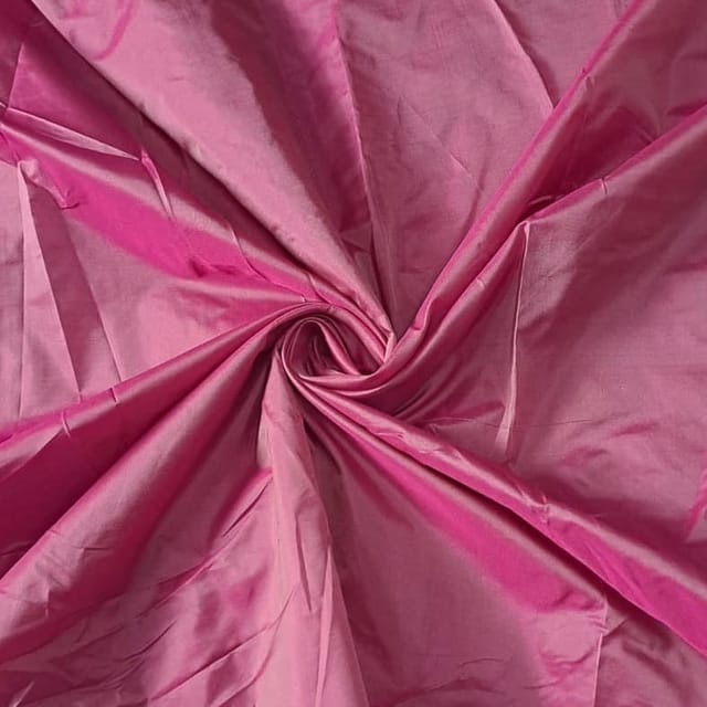 Pink Color Poly Silk Fabric (N722)