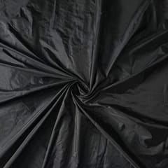 Black Color Poly Silk Fabric
