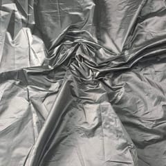 Grey Color Poly Silk Fabric