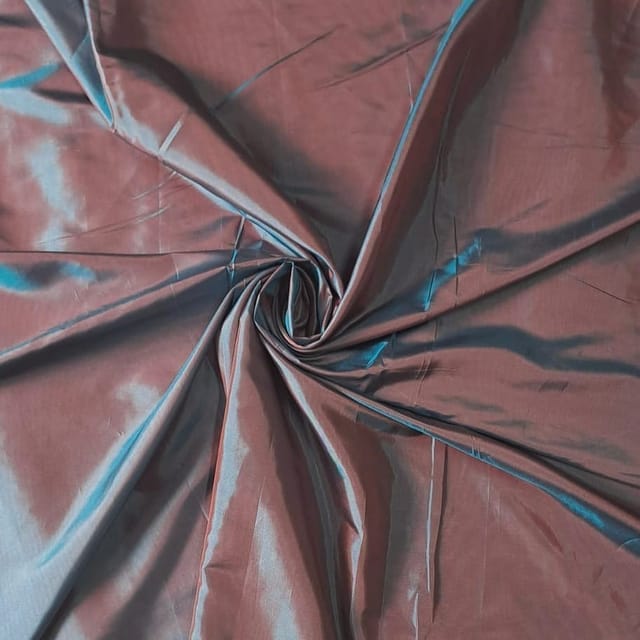 Light Blue Color Two Tone Poly Silk Fabric