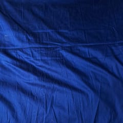 Navy Blue Color Cotton Silk Fabric (N543)