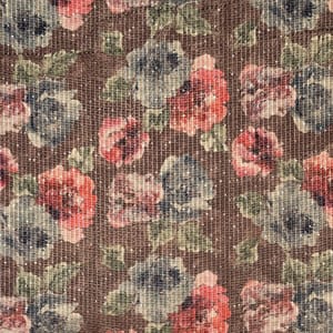 Brown Colour High Quality Velvet Printed Fabric