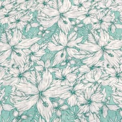Multi Color Muslin Printed Fabric