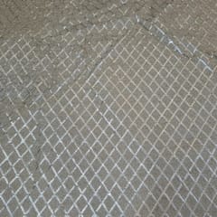 Gold Color Net Embroidered Fabric