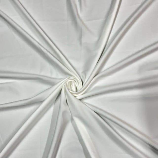White Color Banana Crepe Fabric