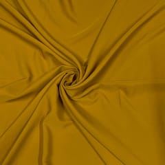 Dark Mustard Color Banana Crepe Fabric