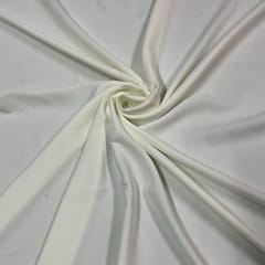 Off White Color Banana Crepe Fabric