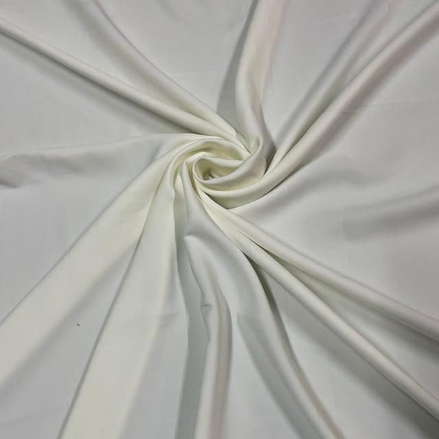 Off White Color Banana Crepe Fabric