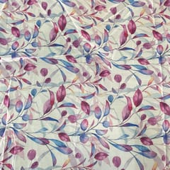 Multi Color Organza Printed Fabric