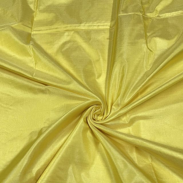 Yellow Color Pure Silk Fabric
