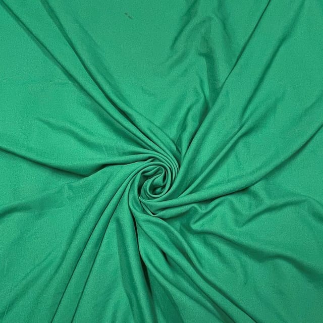 Green Color Moss Crepe Fabric (N716)