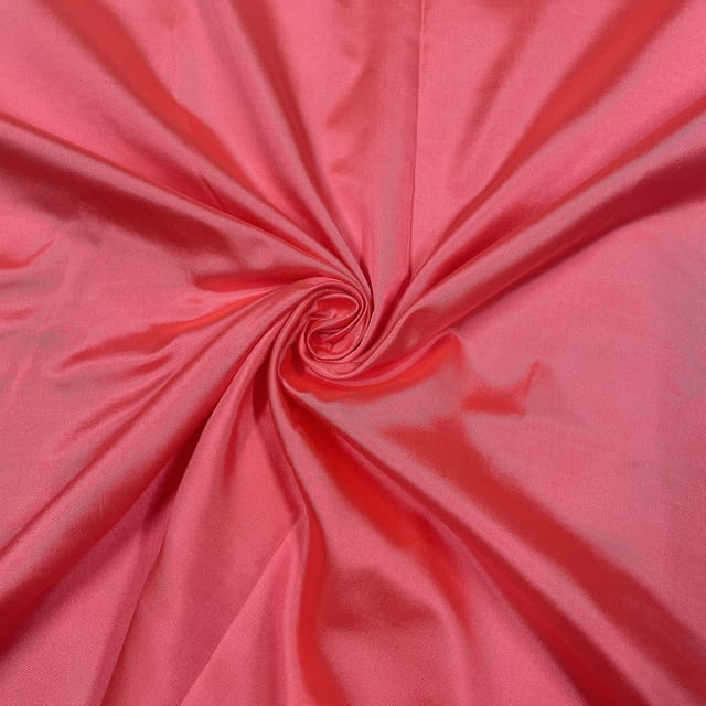 Pink Color Pure Satin Silk Fabric