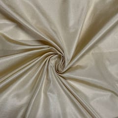 Beige Color Pure Satin Silk Fabric