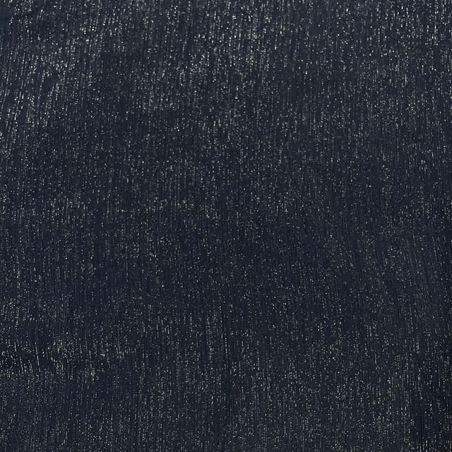 Navy Blue Color Wrinkle Shimmer Fabric