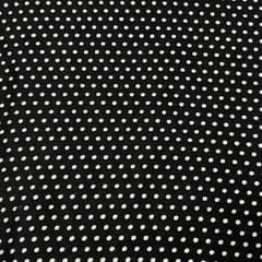Black Color Rayon Printed Fabric