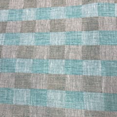 Sea Green Color Yarn Dyed Cotton Fabric