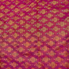 Orange Colour Pure Tanschui Silk Fabric