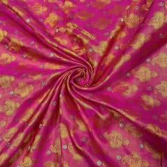 Orange Colour Pure Tanschui Silk Fabric