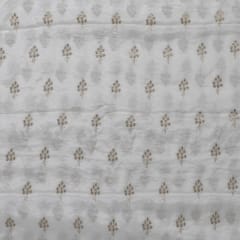 Dyeable Chinon Embroidered Fabric