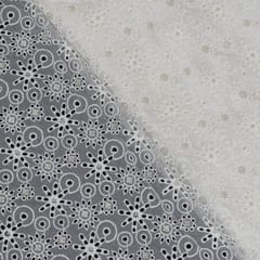 Dyeable Viscose Organza Embroidered Fabric