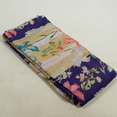 Multi Colour Japan Silk Digital Printed Fabric