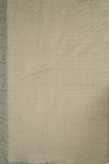 Dyeable Cotton Chikan Embroidered Fabric