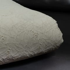 Dyeable Cotton Chikan Embroidered Fabric