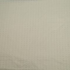 Dyeable Cotton Chikan Embroidered Fabric