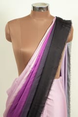 Multi Colour Georgette Satin Ombre Printed Fabric (1.50Meter Piece)