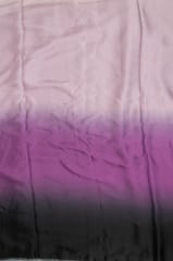 Multi Colour Georgette Satin Ombre Printed Fabric (1.50Meter Piece)
