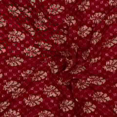 Chinon Chiffon Print with Embroidered Fabric