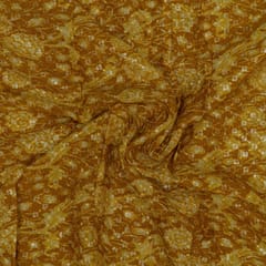 Chinon Chiffon Print with Embroidered Fabric