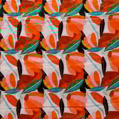 Multi Colour Viscose Natural Crepe Printed Fabric