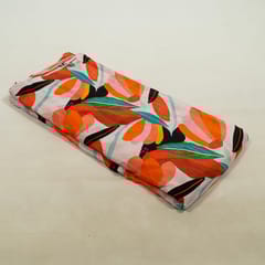 Multi Colour Viscose Natural Crepe Printed Fabric