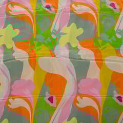 Multi Colour Viscose Natural Crepe Printed Fabric
