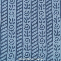 Grey Cotton Kantha Batik Printed Fabric (50Cm Piece)