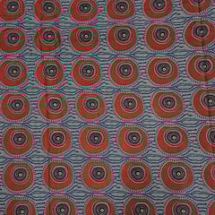 Grey Color Cotton Cambric Printed Fabric