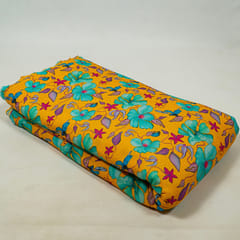 Multi Colour Cotton Crush Digital Printed Fabric