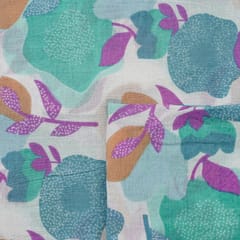 Multi Colour Cambric Cotton Printed Fabric