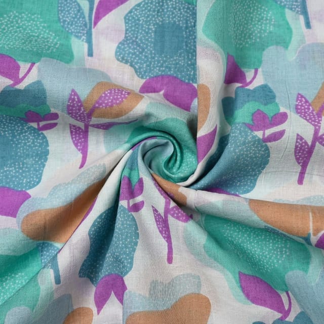 Multi Colour Cambric Cotton Printed Fabric